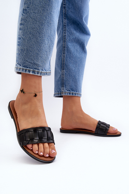 Women's Classic Flat Sandals Black Namrita