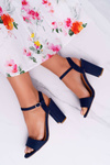 Women's Suede Sandals Navy Blue Baloo