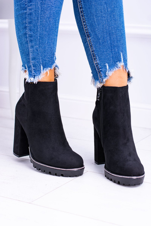 Black Guriela Suede Stiletto Stiletto Boots