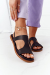 Leather Sandals With Drawstring Big Star HH274715 Black