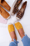 Yellow Suede slip-on Espadrilles Mariako