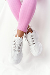 Women's Sneakers On A Chunky Sole White Good Mood