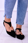 Black Suede Ciao Pointed Ballerinas