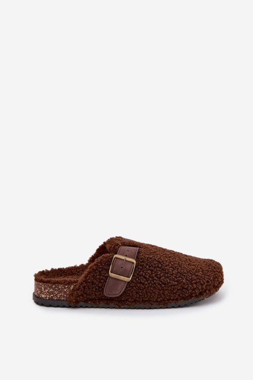 Women's slippers with fleece type lamb Brown Lorivine
