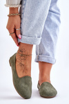 Classic Suede Green Nash Ballerinas