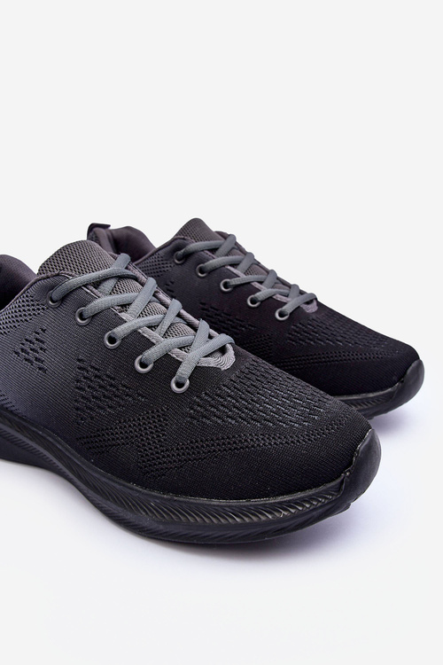 Buty Sportowe Męskie Lekkie Szaro-Czarne Royce N2572
