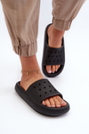 Women's Foam Slides With Thick Sole Black Beula