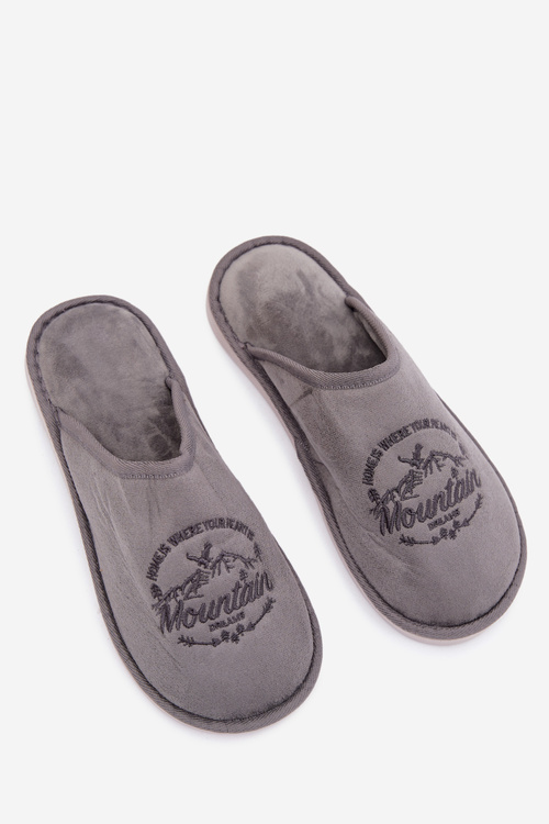 Men's Grey Slippers Tiranne
