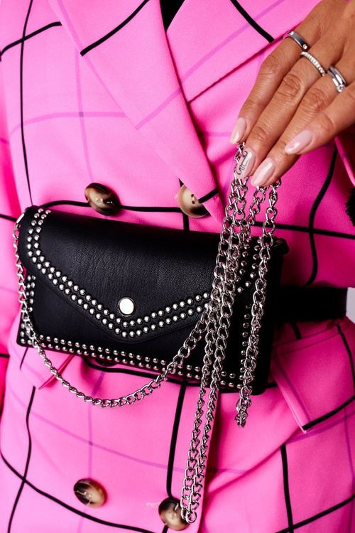 Small Purse Kidney Bag 2in1 Bruno Rossi Black