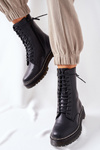 Women's Biker Boots Black Corydon
