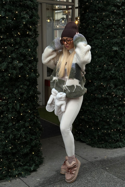 Śniegowce Niskie Platforma Futerko Brązowe D.Franklin DFSH370011