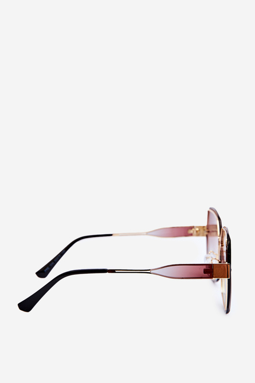 Okulary Przeciwsłoneczne Z Cieniowanymi Szkiełkami Damskie UV400 Brązowe