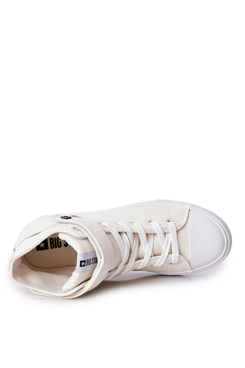 High Sneakers Tied Big Star FF174140 White