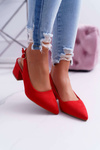 Women's Stiletto pumps Red Contrail