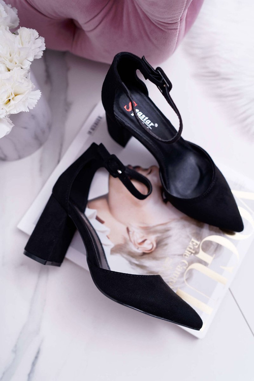 Women's Stiletto pumps Suede Black Harye