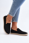 Black Women's Slip-On Espadrilles Harmonie