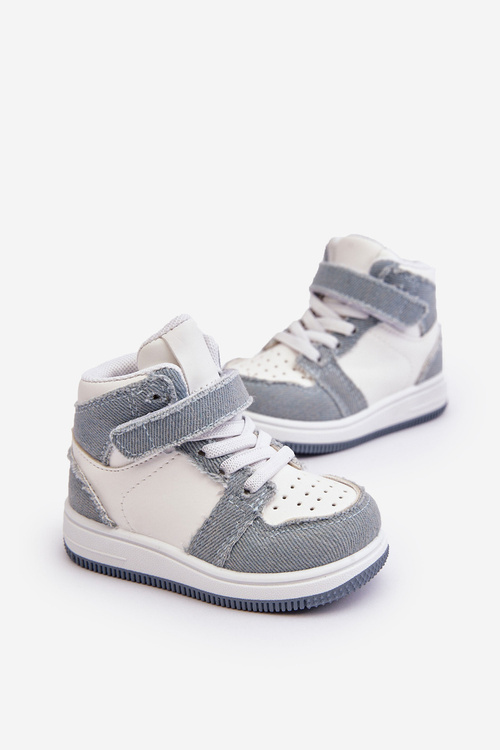 Children's Sport Shoes Jeans White-Blue Milara
