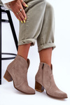 Suede Cowboy Boots Lewski EV28 Beige