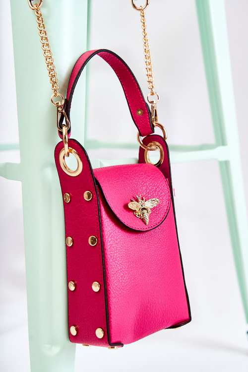 Small Women's Handbag With Ornament Fuchsia Ellies