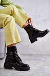 Lacquered Warm Women's Boots Black Costello