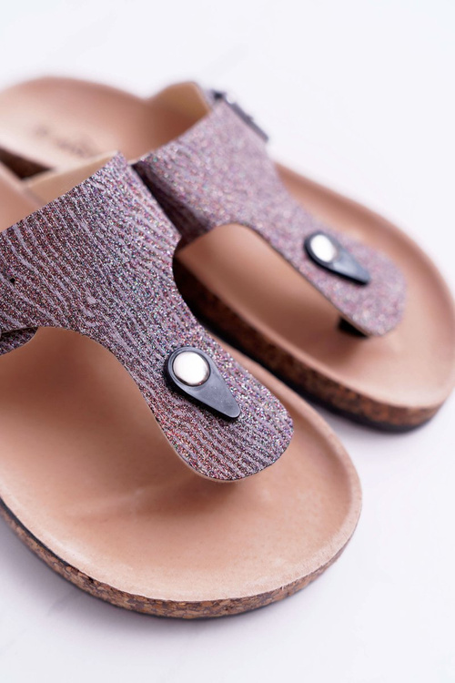Women's Baisan Grey Flip Flops