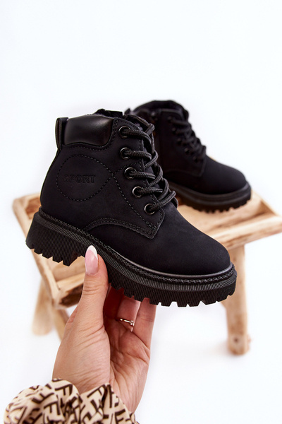 Children's Warm Boots Black Cheddy