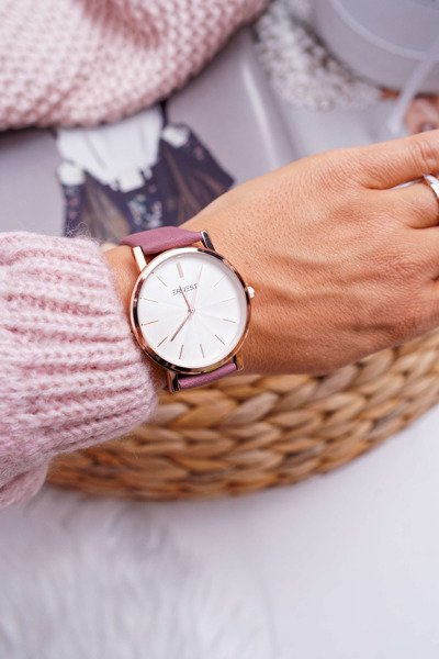 Women's Watch Ernest Dark Pink Vega