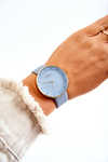 Women's Analog Suede Watch Without Nickel Ernest Blue
