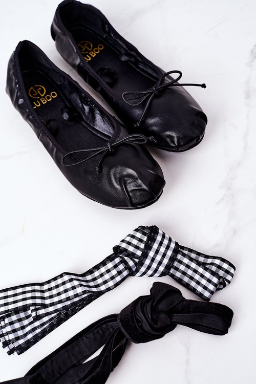 Lace-up Ballerinas Lu Boo Black