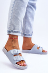 Women's Platform Slides Blue Vertigo