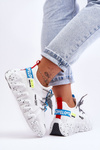 Sneakersy Wsuwane Modne Białe Evolution NB597