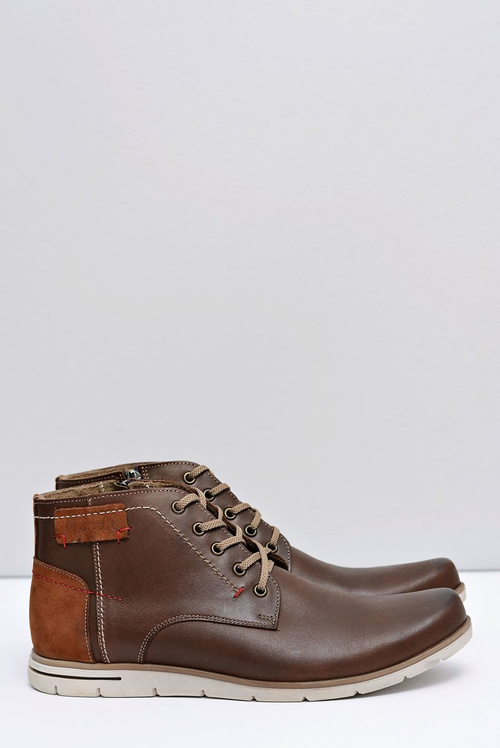 Men's Fresco Brown Warmed Leather Boots