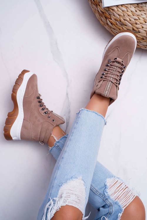 Women's Trekking Shoes Trappers Beige Greem