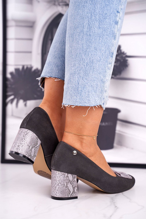 Women's Pumps Maciejka Suede Graphite 3356A-43/00-1