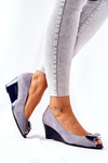 Classic Monnari pumps with heels 0500-M12 Grey