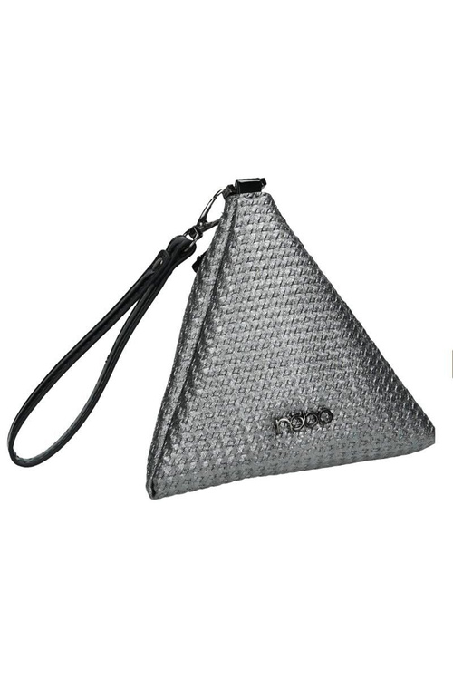 Women's NOBO Evening Bag Pyramid NBAG-F1051-C022 Grey.