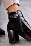 Fashionable Lacquered Boots La.Fi 260037B-LA Black