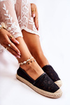 Classic Women's Espadrilles Openwork Black Catris
