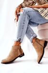 Women's boots suede Beige Numbero