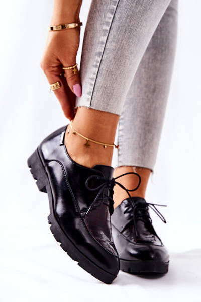 Leather half shoes Monnari M73/1 Black