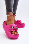 Women's Foam Slippers with Bow Pink Salessa