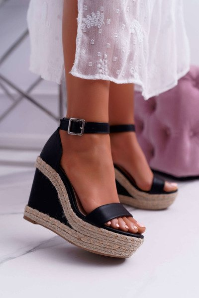 Women's Espadrille Sandals Black Devon