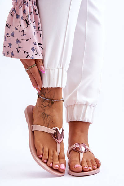 Klapki Japonki Damskie Wegańskie Nude ZAXY JJ285032