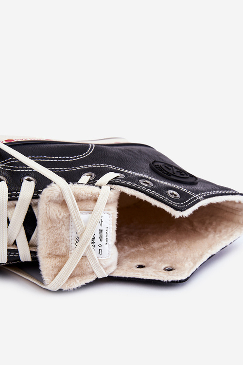 Women's High Warmed up Sneakers Cross Jeans KK2R4042C Black