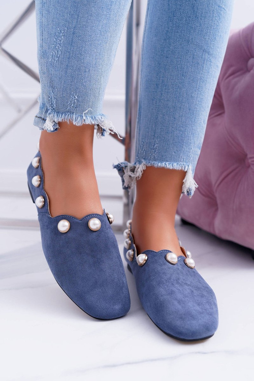 Women's Navy Blue Ballerinas Lu Boo Milis