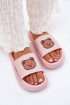 Women's Foam Slippers With Bear Pink Lalon