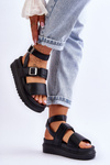 Women's Sandals With Strap Black Hever