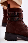 Women's Suede Warm Boots Brown Silvor
