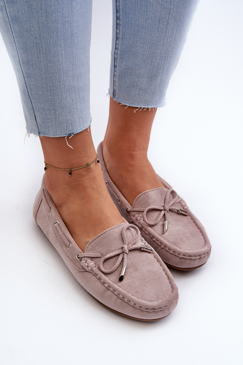 Women's Suede Moccasins Purple Si Passione
