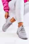 Sneakersy Buty Sportowe Skarpetkowe Szare Nolene